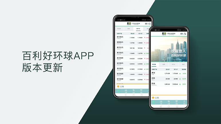 百利好環球APP新版上線：請卸載舊版再安裝 - 百利好環球